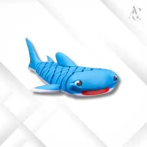 Whale Shark – Cute 3D Printed Figurine & Gift Keychain | Ocean Animal Desk Toy | Aquarium Decor | Tabletop Gaming Mini