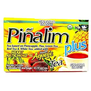 GN+VIDA Piñalim Plus Tea (3.17oz) - 30 Tea Bags - Herbal Tea - Healthcare Beverage - Fruit