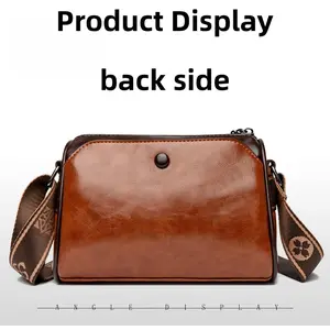 Leather Purses for Women Small Cossbody Bags Multi Pockets Shoulder Purse Vintage Satchel Bag Daily Travel Purses