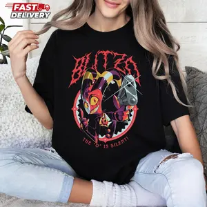 Blitzo The O is Silent Shirt, Blitzo Helluva Boss Shirt, Blitz Shirt, Blitzo Sweatshirt, Christmas Gifts, Helluva Boss Merch Cotton Crewneck