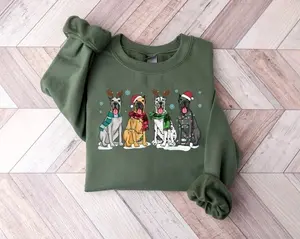 Great Dane Christmas Sweatshirt, Christmas Dog Shirt, Great Dane Shirt, Great Dane Mom Shirt, Dog Lover Shirt, Holiday Sweater, Xmas gift