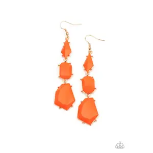 Geo Getaway Orange Earring