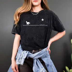 Wash Tee Deftones White Pony Tshirt, Grunge Band Shirt, Alternative Rock Shirt, 90s Rock Apparel, Unisex Short Sleeve Tee, Graphic Streetwear T-Shirt
