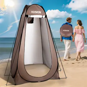 AOSION Privacy Shower Tent Pop Up Changing Tent 76x40 Inches Windproof Recyclable UPF 80 Waterproof for Camping Hiking Beach Picnic Fishing