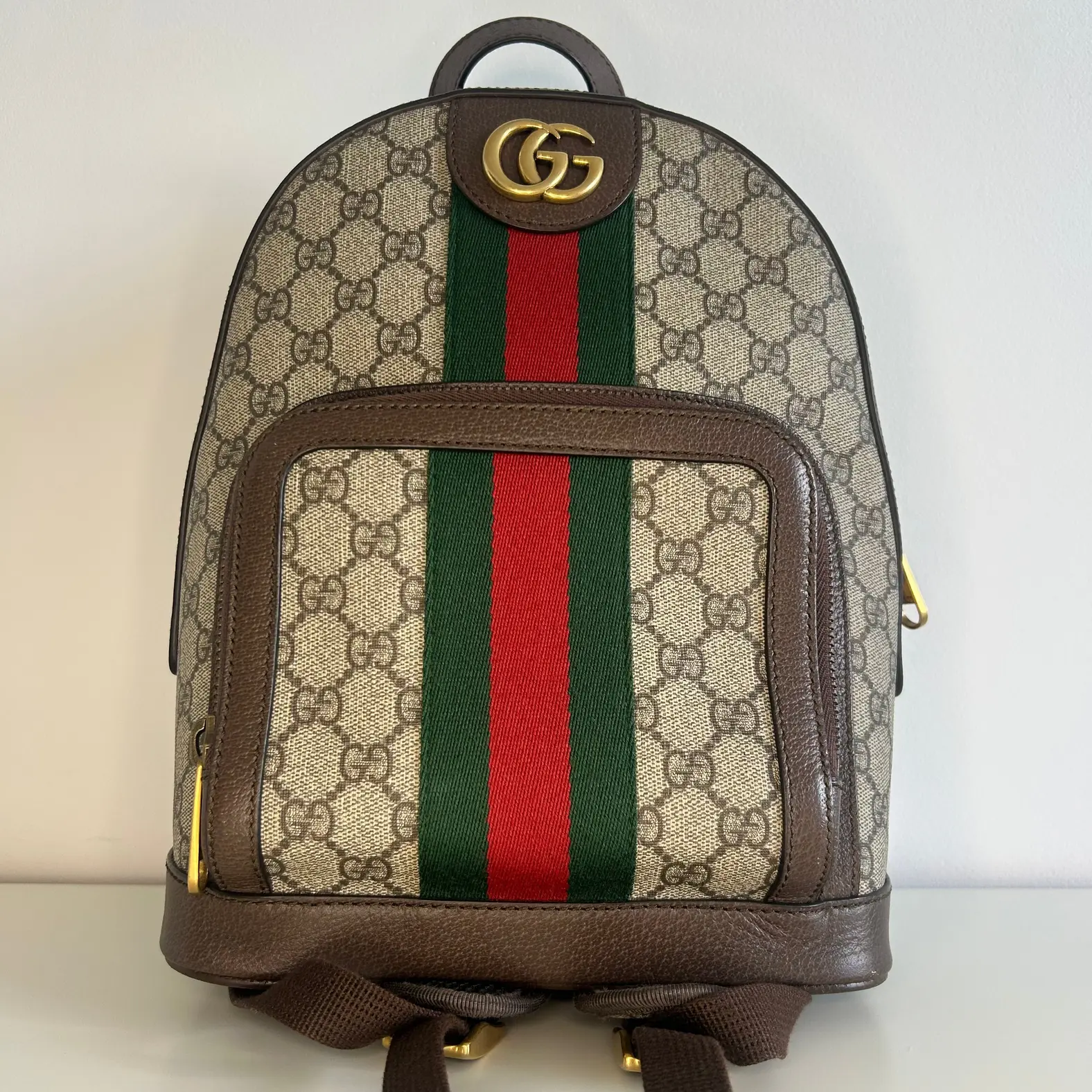 Pre-owned Canvas Backpacks Gucci Ophidia Small Backpack