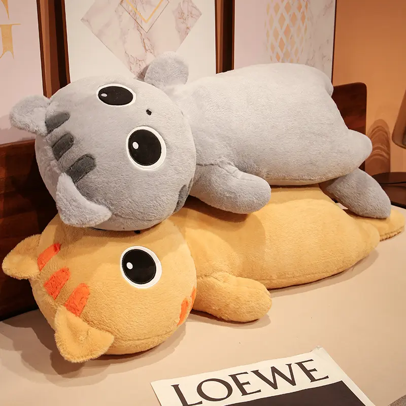 Kawaii Long Cat Weighted Plushie - 65cm Durable Soft Fluffy Fabric Adorable Design Stuffed Toy, Bedroom Decoration, Birthday Gift for 12+ Hobby Enthusiasts