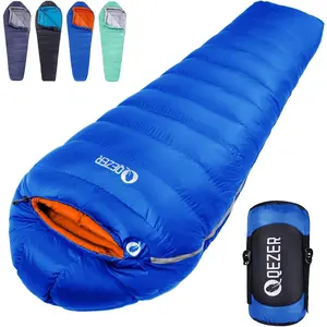 Down Sleeping Bag for Adults 0°F 10°F 15°F 20°F Backpacking Sleeping Bag for Cold Weather with Compression Sack