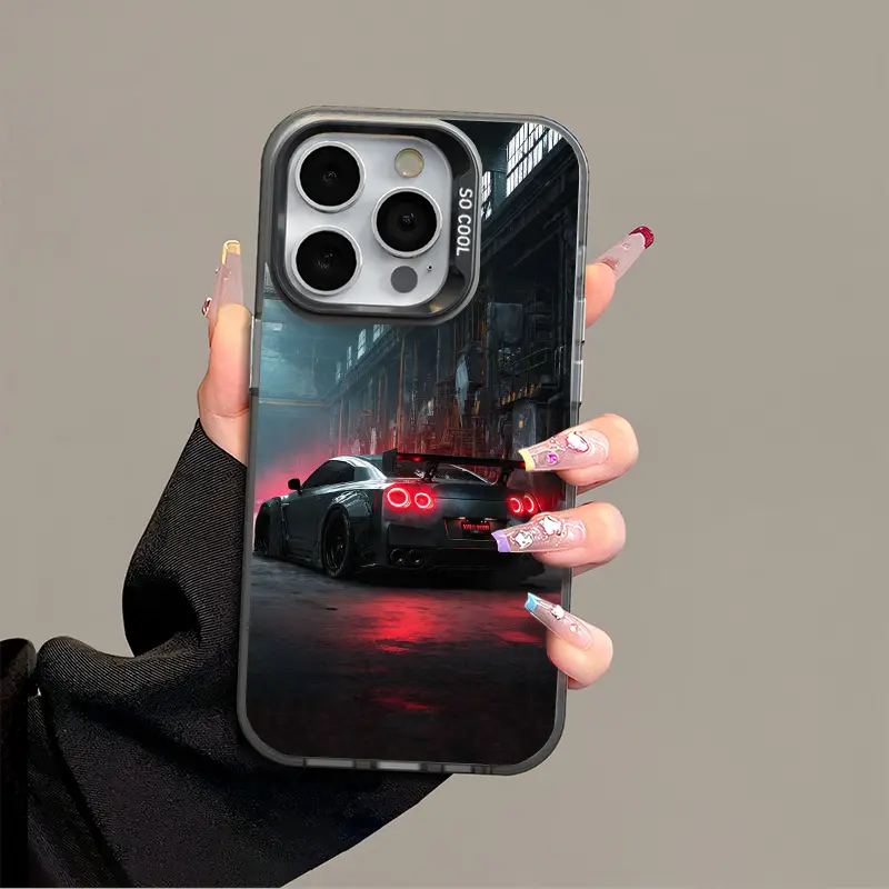 Performance Car GTR IPhone 16 17 Promax Phone Case Anti Drop Protective Case Suitable For iphone 15 14 13 SAMSUNG S25 24 23 22 ULTRA Acrylic Phone Case