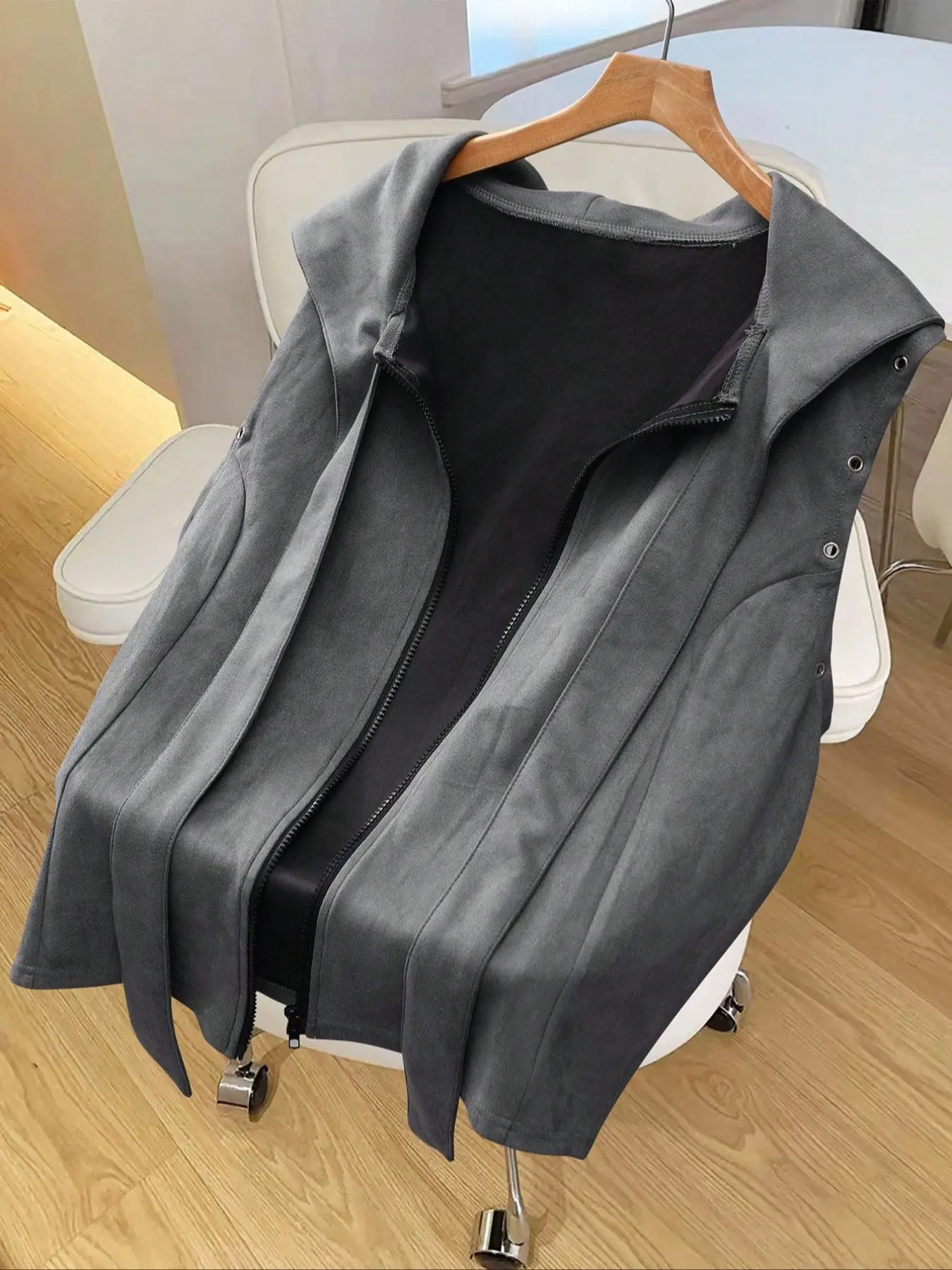 Men's casual sleeveless plain fitted vest gilet Waistcoat Vest, suitable for comfortable everyday wear in spring and autumn, Menswear