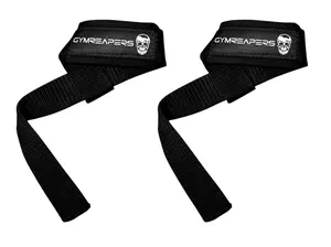 GYMREAPERS Padded Neoprene Lifting Wrist Straps for Men & Women - Heavy Duty Weight Lifting Straps for Deadlifts, Pull-Ups, Powerlifting & Gym Workouts