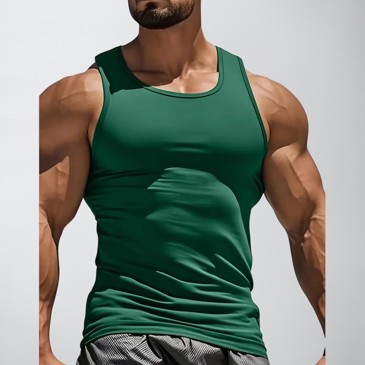4 Pack Men's Tank Top, Sleeveless with Stretchy Cut, Breathable and Quick-Dry for Running & Gym Workouts,clothes for back to school,first day of school outfits