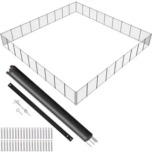 fathersdaygift VEVOR Pool Fence, 4x 108 FT Pool Fences for Inground Pools, Removable Child Safety Pool Fencing, Easy DIY Installation Swimming Pool Fence, 340gms Teslin PVC Pool Fence Mesh Protects Kids and Pets