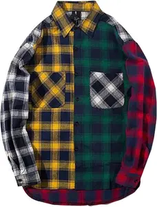 All-Bodies Plaid Flannel — Oversized Color-Block Shirt/Jacket Hybrid