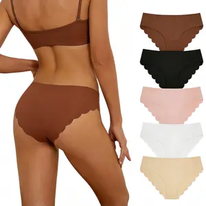 SNUG HAVEN 5pack Women's Basic Comfy Solid Seamless Panty, LadyCausal Comfort Pastel Brief for Daily Wear, Women's SoftBreathable Knicker for All Seasons, Panties for Women,Slim Fit Underwear for Women Womenswear Bridal Casual  Suits