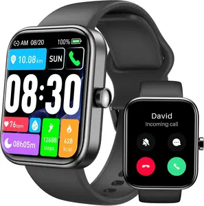 S5 Smart Watch for Men & Women, 1.83" HD Touchscreen, Bluetooth Calling, Sleep & Activity Tracking, IP68 Waterproof, 10-Day Battery Life, Compatible with iOS & Android