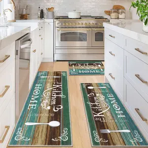 Boho Kitchen Rug, Washable Kitchen Mats for Floor, Non Slip Soft Kitchen Area Rug Floor Mat for Kitchen, Laundry Room and Hallway