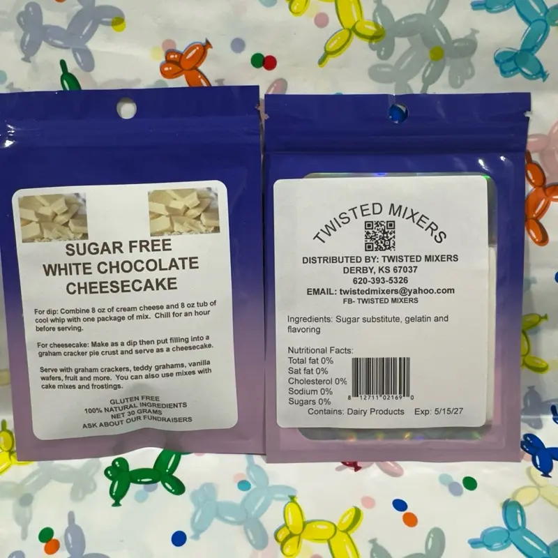 Sugar free white chocolate cheesecake mix