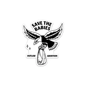 Save the Babies Eagle Sticker
