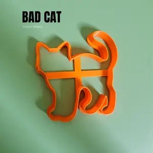 Bad Cat Cookie Cutter + Stamp