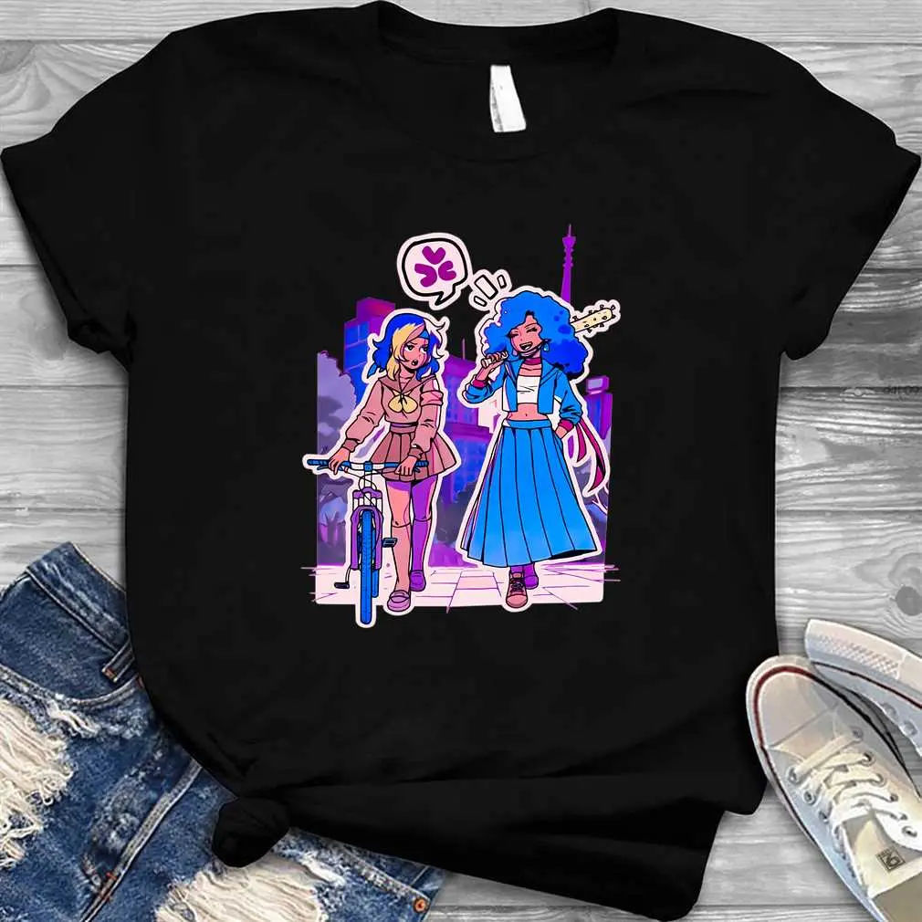 Funny Game Gyaru Cute Girls Anime Japanes After School Together T-Shirt
