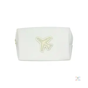 Custom Pearl Patch Makeup Bag / Nylon Makeup Pouch /