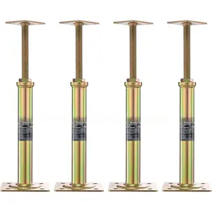 House Floor Jacks, Post Floor Joist Jacks for Leveling, 11.6"-16" Height Range, Total Support up to 10000 LBS, Galvanized Telescoping Screw Jacks for Temporary Support