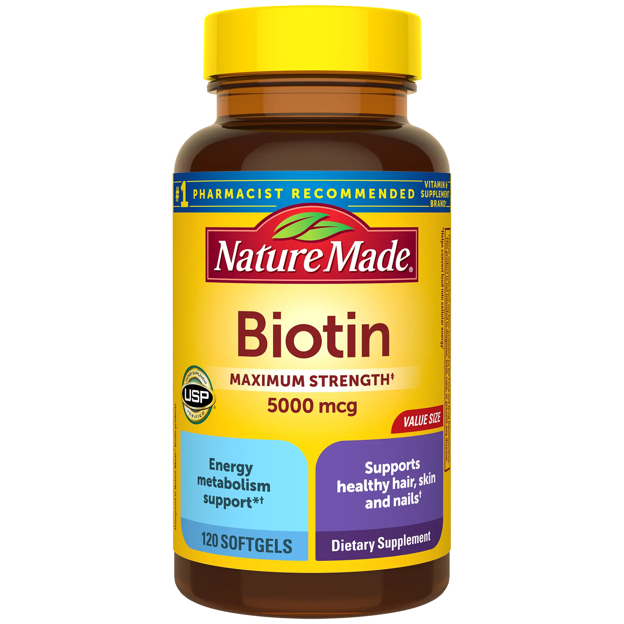 Biotin Maximum Strength‡ 5000 mcg Softgels Biotin Maximum Strength‡ 5000 mcg Softgels