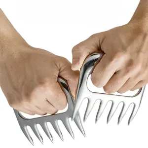 Manual Meat Claw, 2 Counts Bear Claw Design Meat Shredder, Meat Cutter, Barbecue Utensils, Kitchen Accessories, Kitchen Gadgets