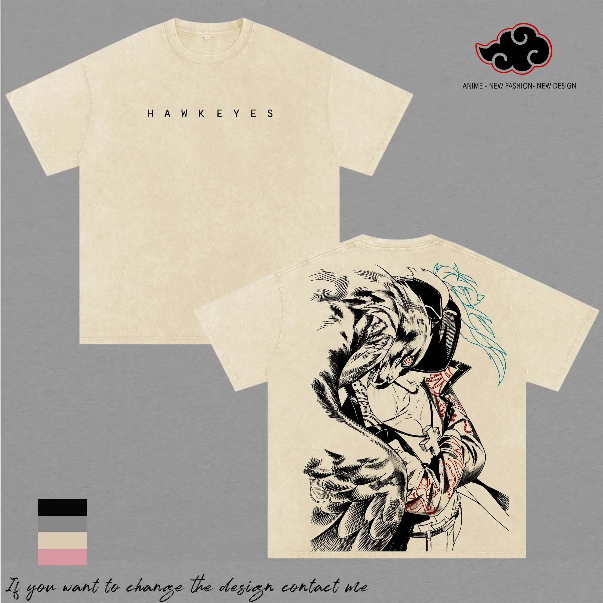 Dracule Mihawk OP Vintage Washed Anime Shirt, Hawkeyes Graphic Tee, Hawk Eyes Swordsman Manga T Shirt, Oversized Heavyweight Cotton Streetwear, Anime Fan Gift