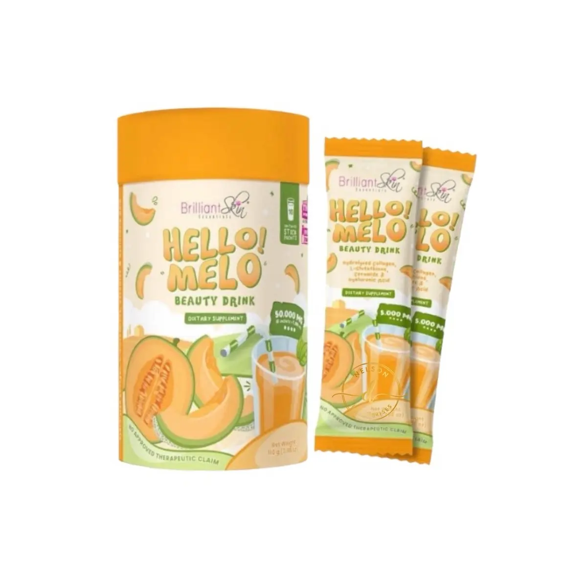Brilliant Skin Hello! Melo Beauty Drink, 10 Sachets