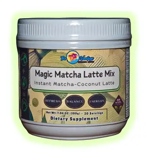 Magic Matcha Latte Mix - Instant Matcha Latte with Coconut Powder Drink Mix - Energy and Coffee Replacement