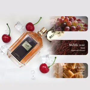 Mousuf Luxury Arabian Fragrance Spray 100ML 3.4FL.OZ Grape Infused Muslim Perfume with Rich Musk & Toffee Notes Top Grapes Dark Chocolate Middle Musk Agarwood Tail Toffee Coffee Flowers