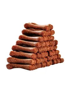HELETY Dog Crunchy Treats Beef Flavored Dental Chews, Natural Training Treats, Soft & Chewy Snacks for Puppies & Adult Dogs