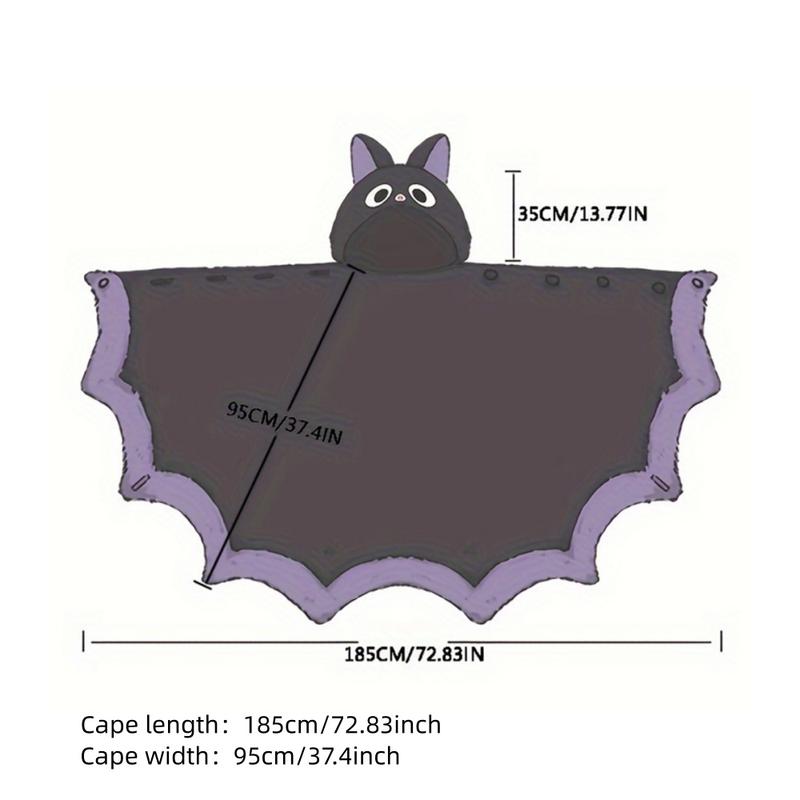 Women's Halloween Themed Pocket Button Front Hooded Bathrobe, Casual Long Sleeve High Low Bathrobe, Women's Sleepwear for Fall & Winter