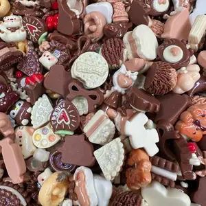 Miss Creativity XN Mini Resin Charms Mixture by Color DIY Craft Gift Making Assorted Shapes and Designs for Crafting