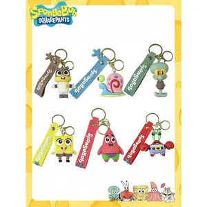 Cartoon animation keychain, made of soft rubber material, suitable for couples' bags, DIY pendant, decoration item, party gift, party atmosphere decoration, the best gift for friends and family.
