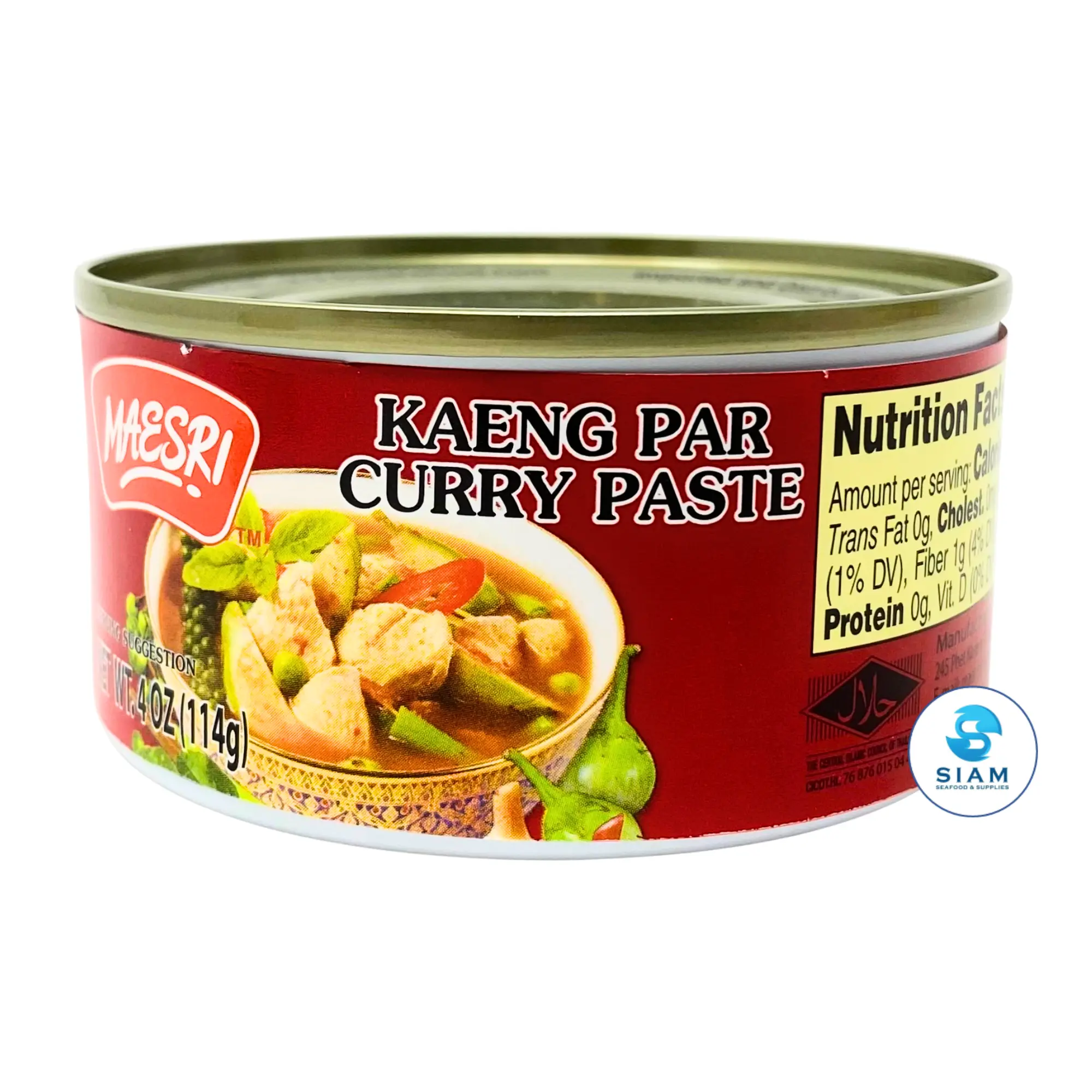 MaeSri Kaeng Par Curry Paste (4 oz) น้ำพริกแกงป่า แม่ศรี