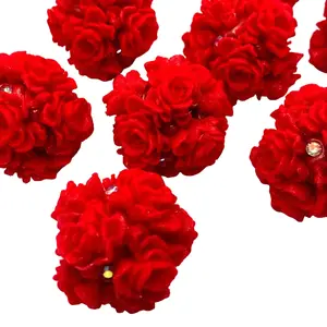 5pc When Life Throws Thorn, Hunt for Roses Fancy Beads - Jewelry making Supplies DIY Rose Shape