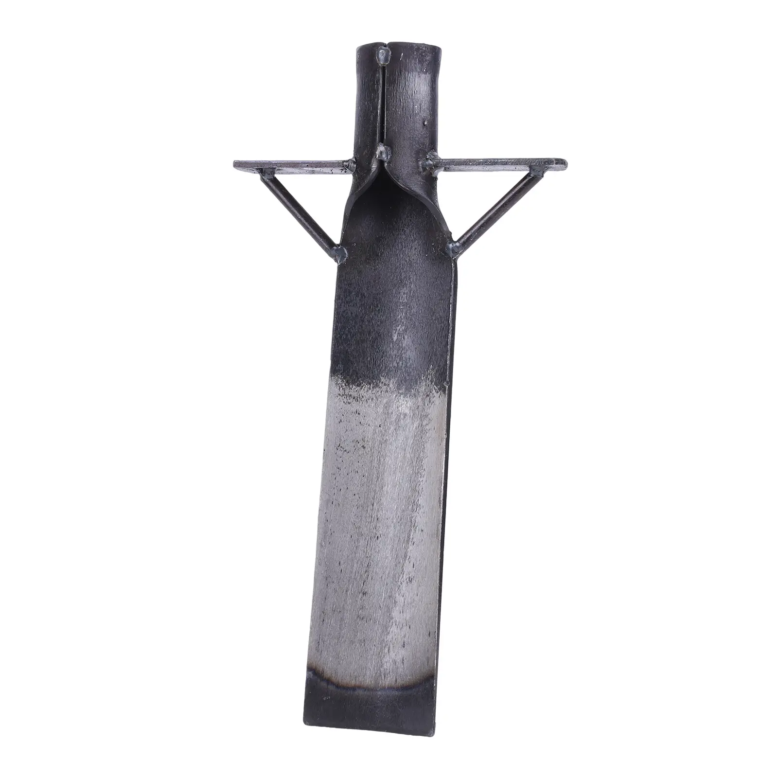Heavy-Duty Manganese Steel Agricultural Transplanting Shovel - 5mm Thickness, Heat-Treated Blade, Seamless Welds, 360° Seamless Welding, 16cm Tread Edge, 35cm Length, Versatile Outdoor Metal Garden Tool for Tree Planting & Soil Digging