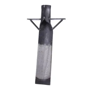 Heavy-Duty Manganese Steel Agricultural Transplanting Shovel - 5mm Thickness, Heat-Treated Blade, Seamless Welds, 360° Seamless Welding, 16cm Tread Edge, 35cm Length, Versatile Outdoor Metal Garden Tool for Tree Planting & Soil Digging