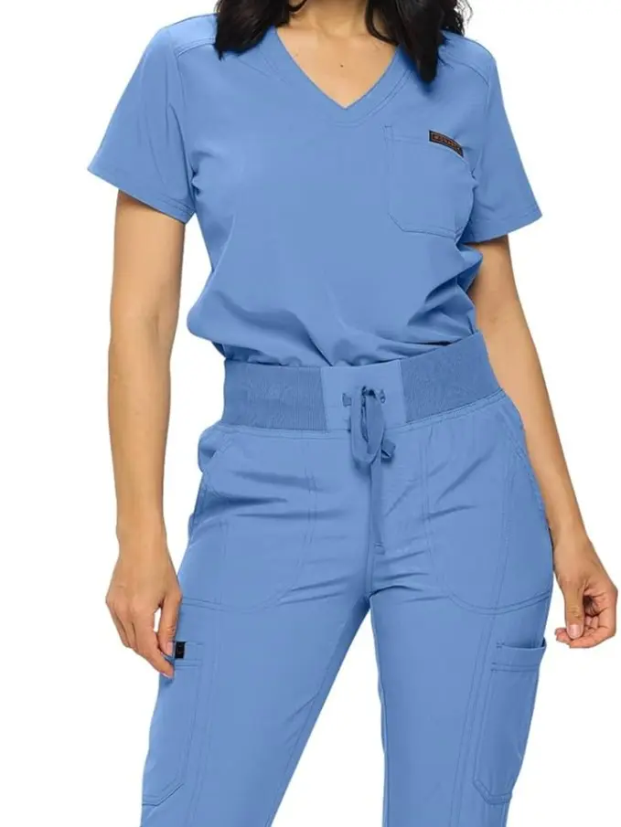 MONARCH UNIFORMS Stretchy Scrubs Women's Jogger Scrub Set In Regular
