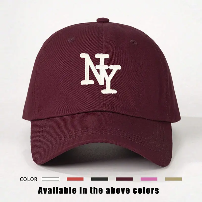 Embroidered alphabet baseball cap for sun protection, suitable for boys and girls, for outdoor leisure hat, spring and autumn travel, seaside vacation sun