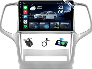 8 Core 4+64GB Car Radio for Jeep Grand Cherokee 2011 2012 2013 WK2: Android Car Stereo Carplay Android Auto, 9" HD Touch Screen, 5G WiFi, GPS Navigation, with Backup Camera, DSP FM/AM Radio, SWC