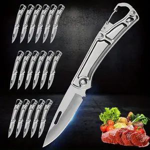 3/18PCS Multipurpose Knife Stainless Steel Professional Chef Kitchen Tool Handmade Meat Cleaver Boning Utility Outdoor Butcher