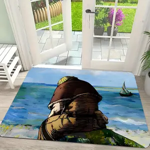 VINLAND anime SAGA Floor Mat Flannel Rug Ultra Soft, High Water Absorbent & Hypoallergenic, Machine Washable HD Custom Printed Non-Slip Floor Mat for Bathroom, Kitchen Bedroom