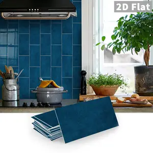 16/32 PCS EVA Peel and Stick Backsplash PVC Tile 4 Inch x 8 Inch Marble Stick On Wall Tiles for Self-adhesive Kitchen, Bathroom, Laundry Room, Camper, Fireplace Decor Tile Decals 4*8 Inches