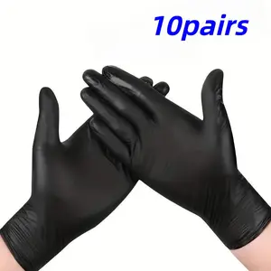 10 Pairs Disposable Rubber Cleaning Hand Gloves, Durable Home Clean Protection, Suitable for Home Cleaning, Barber Shop, Car Repair, Restaurant