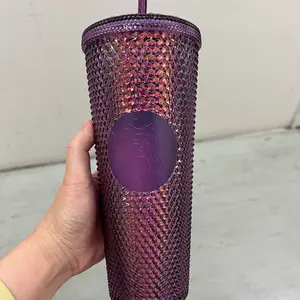 Starbucks Overseas witch bling purple venti 710ml studded tumbler