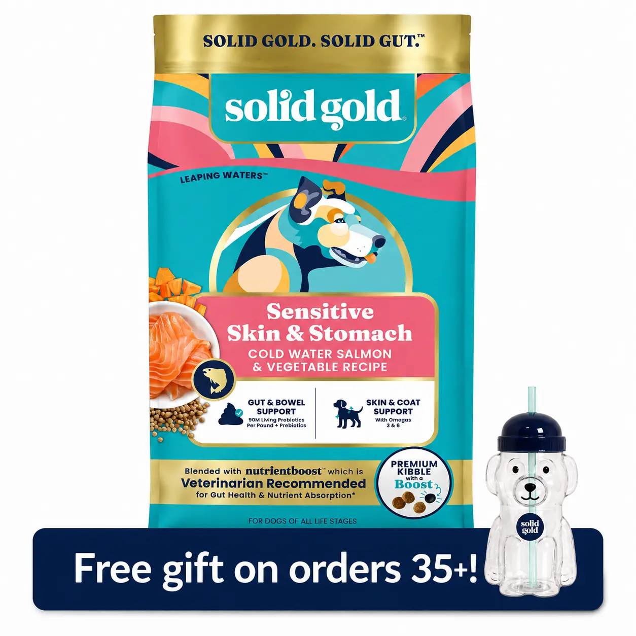 Solid Gold Nutrientboost™ Leaping Waters™ Sensitive Stomach Dry Food for Dogs