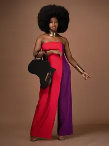 Africa shaped Bag / Backpack- Black Leather (Large) ...